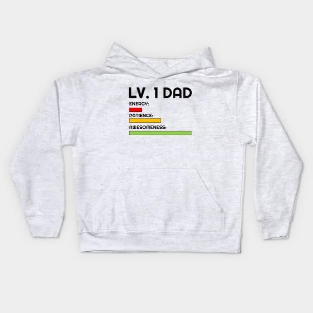 Level 1 Dad Kids Hoodie by inotyler